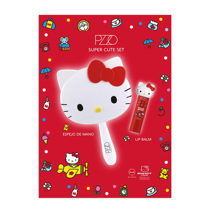 Set Lip Balm + Espejo Hello Kitty