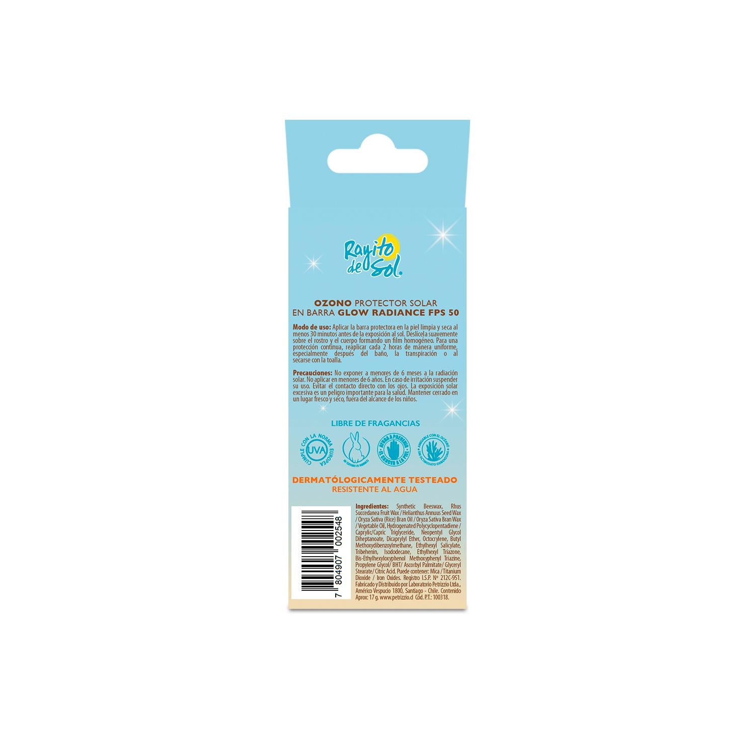 Protector Solar en Barra FPS 50 Glow Radiance