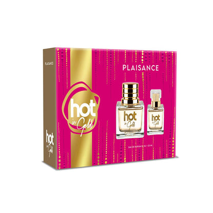 Set Perfume Hot in Gold EDP + Miniatura