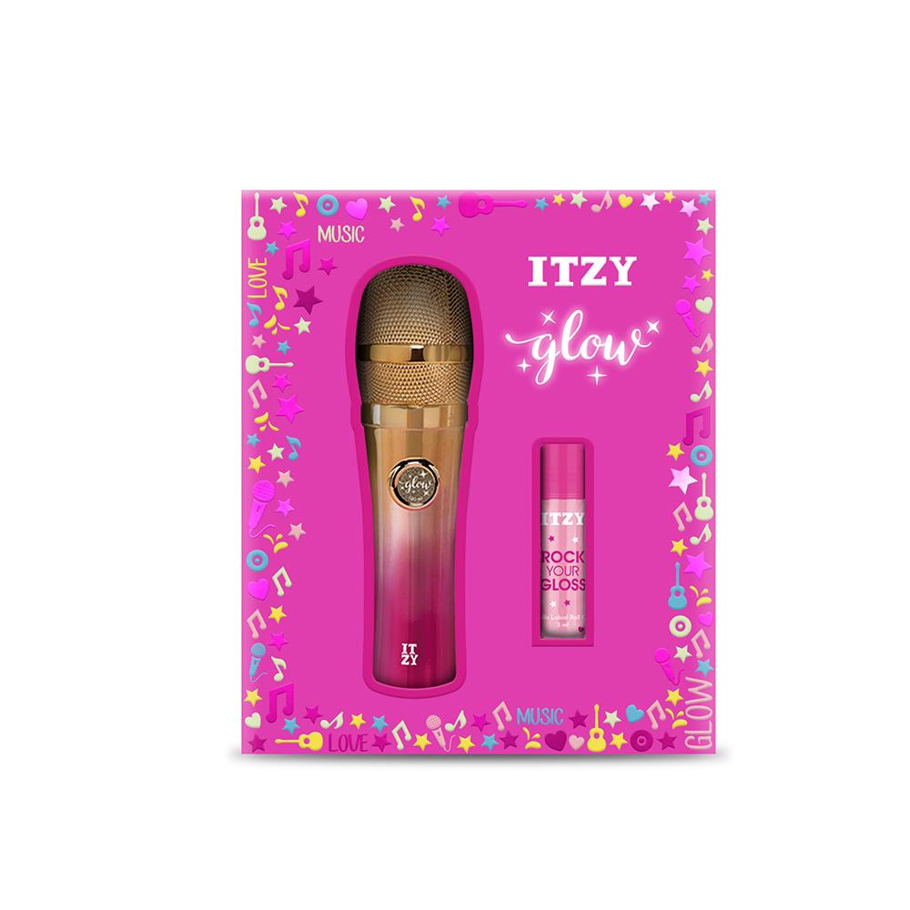 Set Perfume Glow EDT + Lip Gloss Roll on