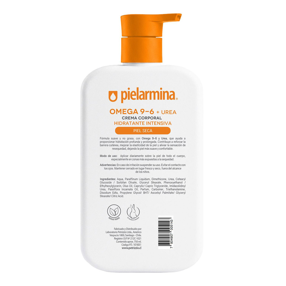 Crema Corporal Hidratante Intensiva Con Omega 9-6 750 ml