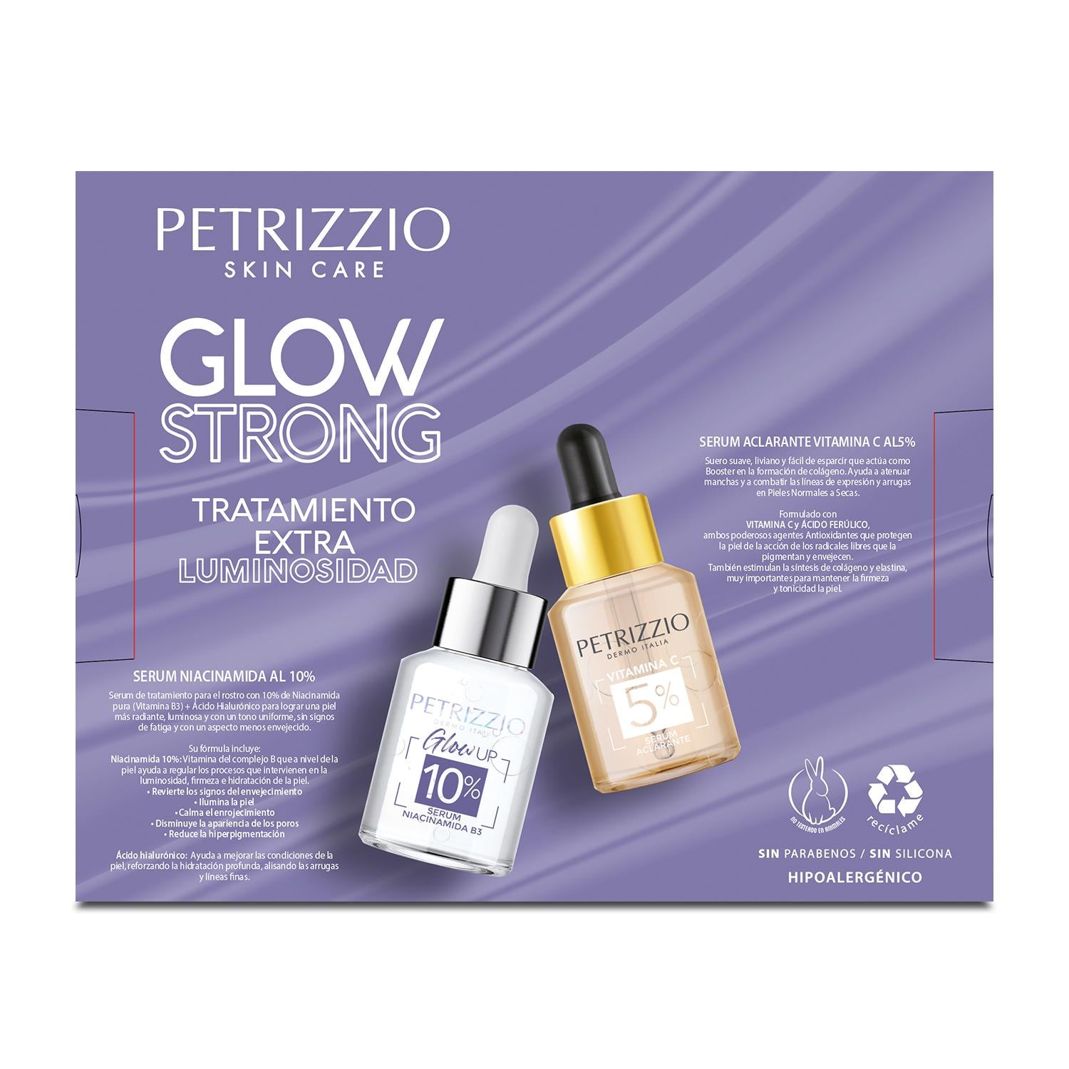 Set Grow Strong Sérum Vitamina c + Niacinamida – Petrizzio