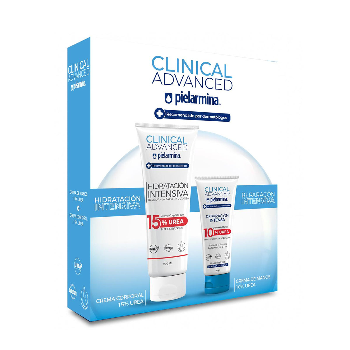Set Cremas Clinical Advanced Urea Cuerpo 15%  + Manos