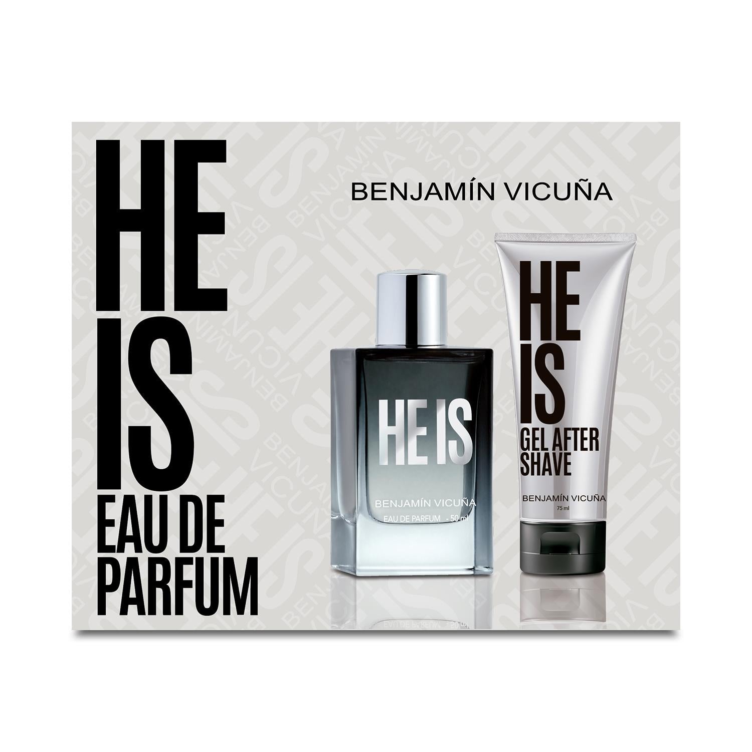 Set Perfume He Is EDP 50 ml + Gel After Shave 75 ml