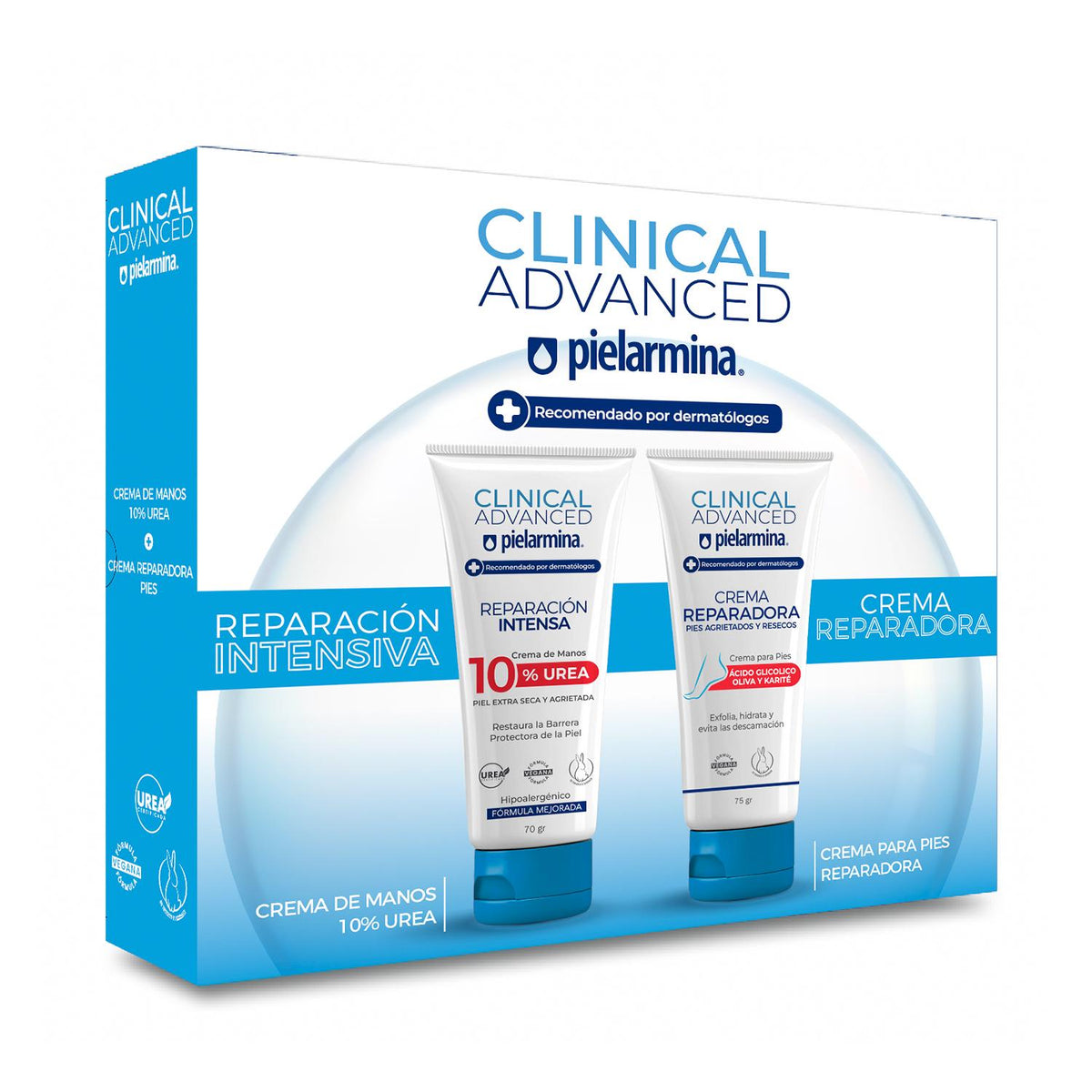Set Cremas Clinical Advanced Manos Urea  + Pies Reparadora