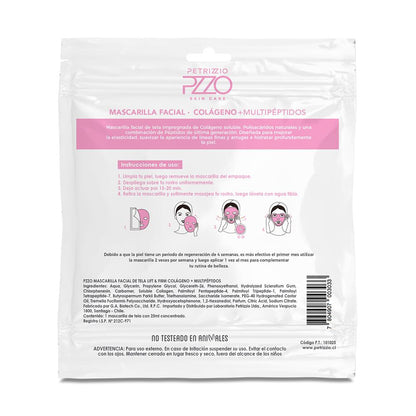 Mascarilla Facial de Tela Lift &amp; Firm Colágeno + Multipéptidos