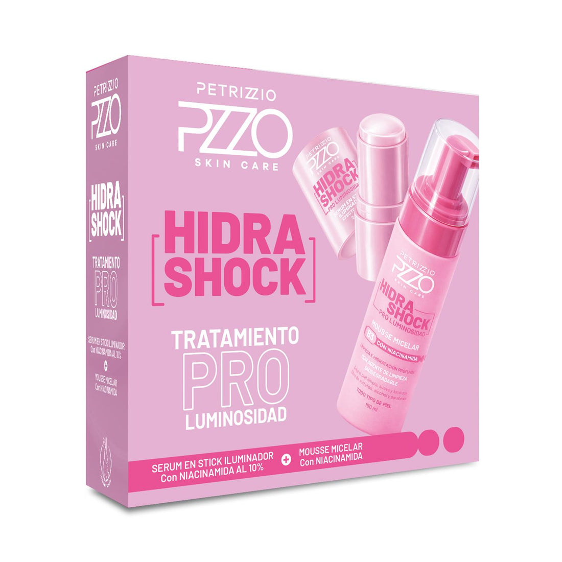 Set Sérum en Stick Iluminador + Mousse Micelar HidraShock Pro Luminosidad