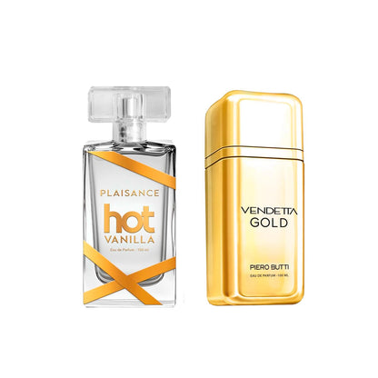 Set Duo Perfumes EDP Hot Vanilla + Vendetta Gold