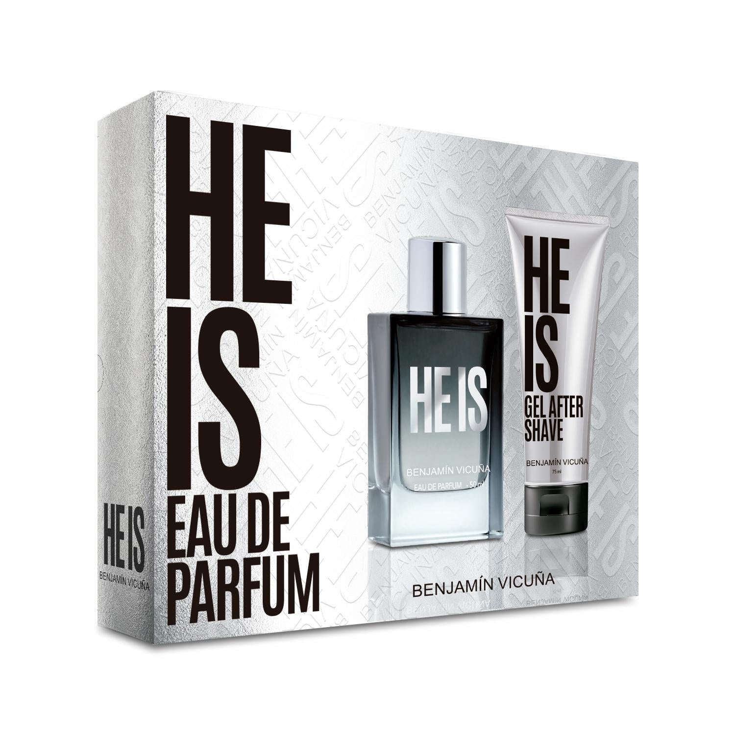 Set Perfume He Is EDP 50 ml + Gel After Shave 75 ml