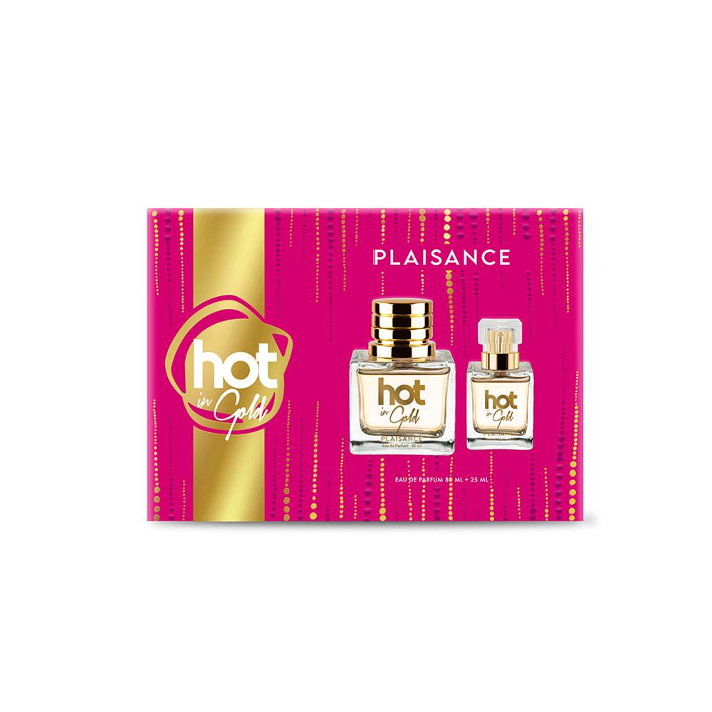 Set Perfume Hot in Gold EDP + Miniatura