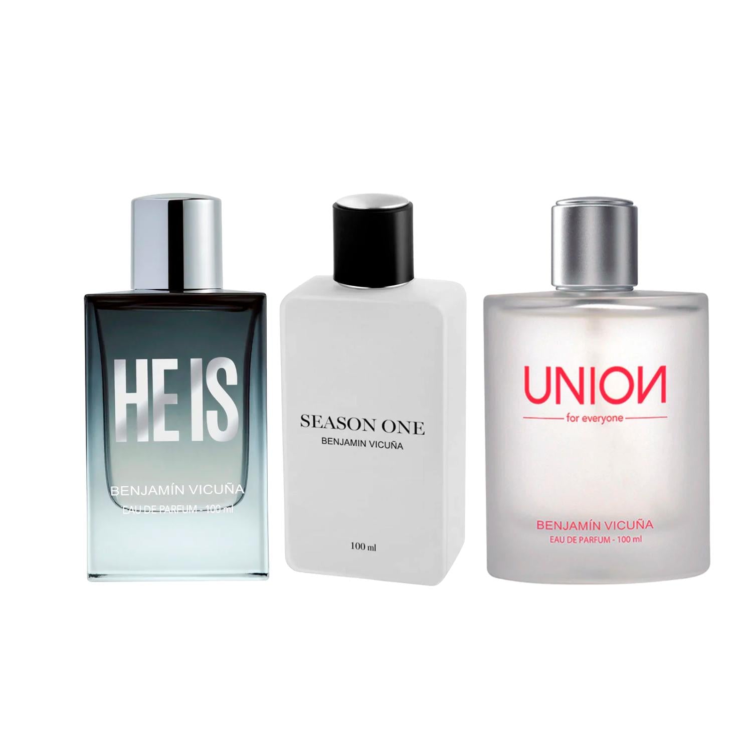 Tripack Perfumes He is &amp; Union + Season One