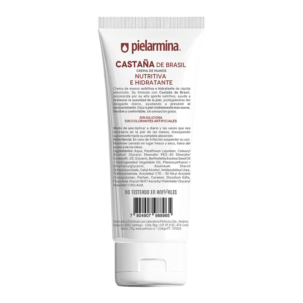 Crema de Manos Nutritiva e Hidratante Castaña de Brasil