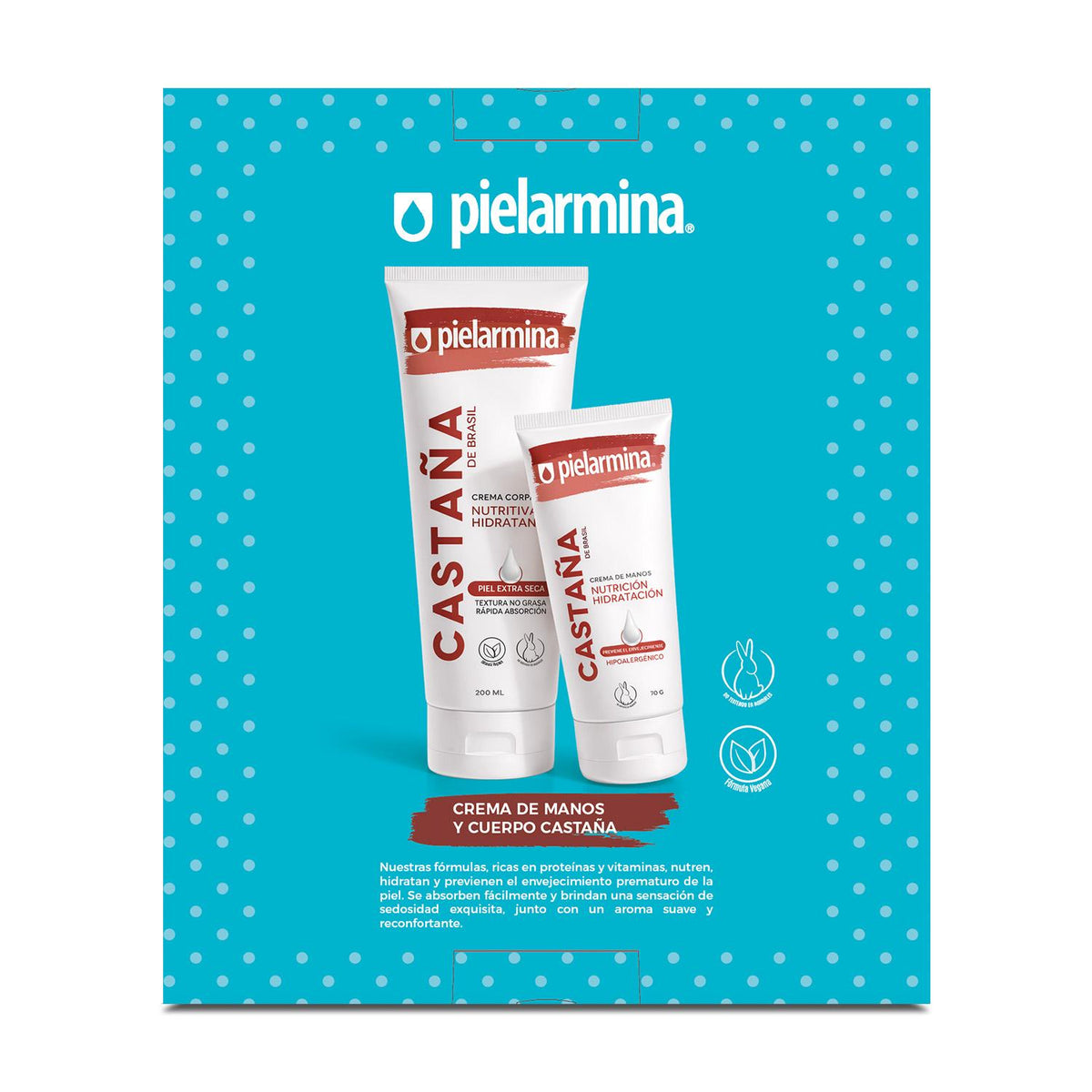 Set Cremas Castaña de Brasil Cuerpo 200 ml + Manos