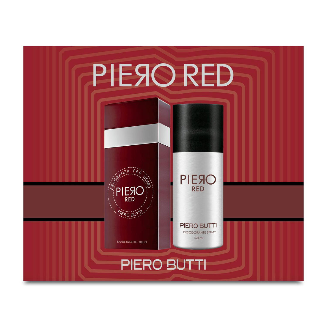 Set Perfume Piero Red EDT + Desodorante