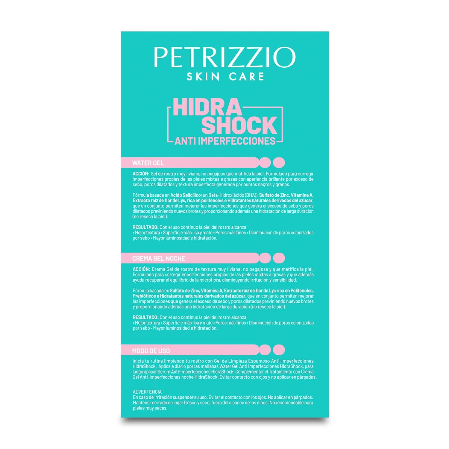 Set de Cremas Hidra Shock Anti Imperfecciones