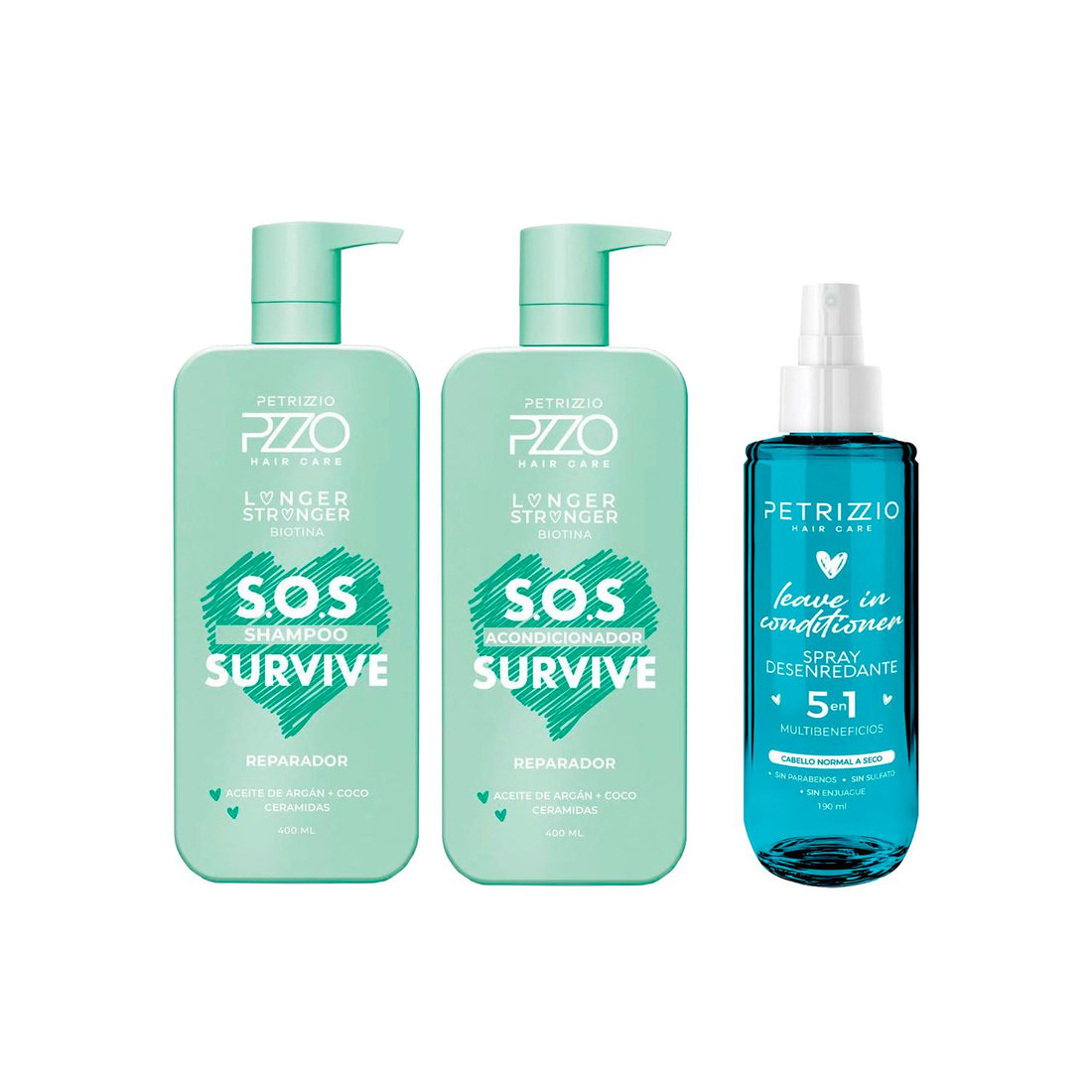 Set Reparador S.O.S Survive + Spray Desenredante
