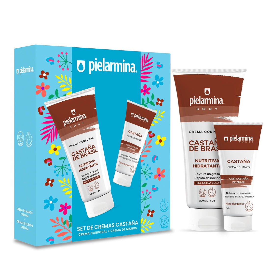 Set Cremas Castaña Manos + Cuerpo