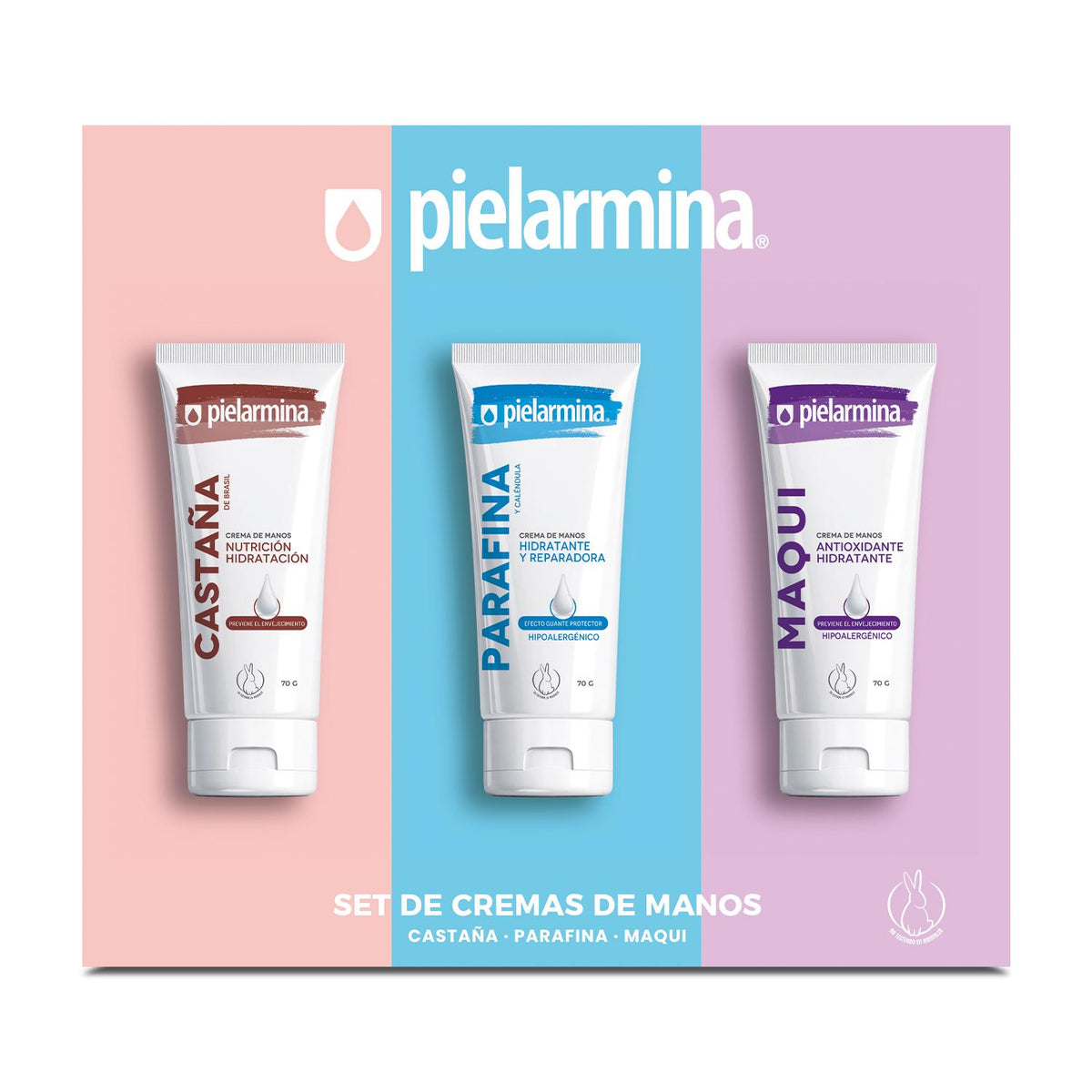 Set Tripack Cremas de Manos Castaña, Parafina y Maqui