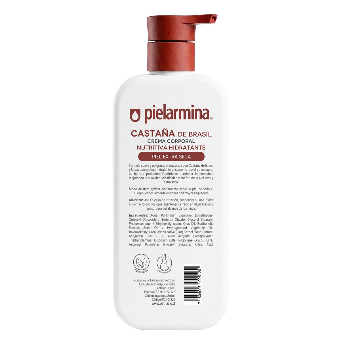 Crema Corporal Nutritiva Hidratante Castaña 350 ml