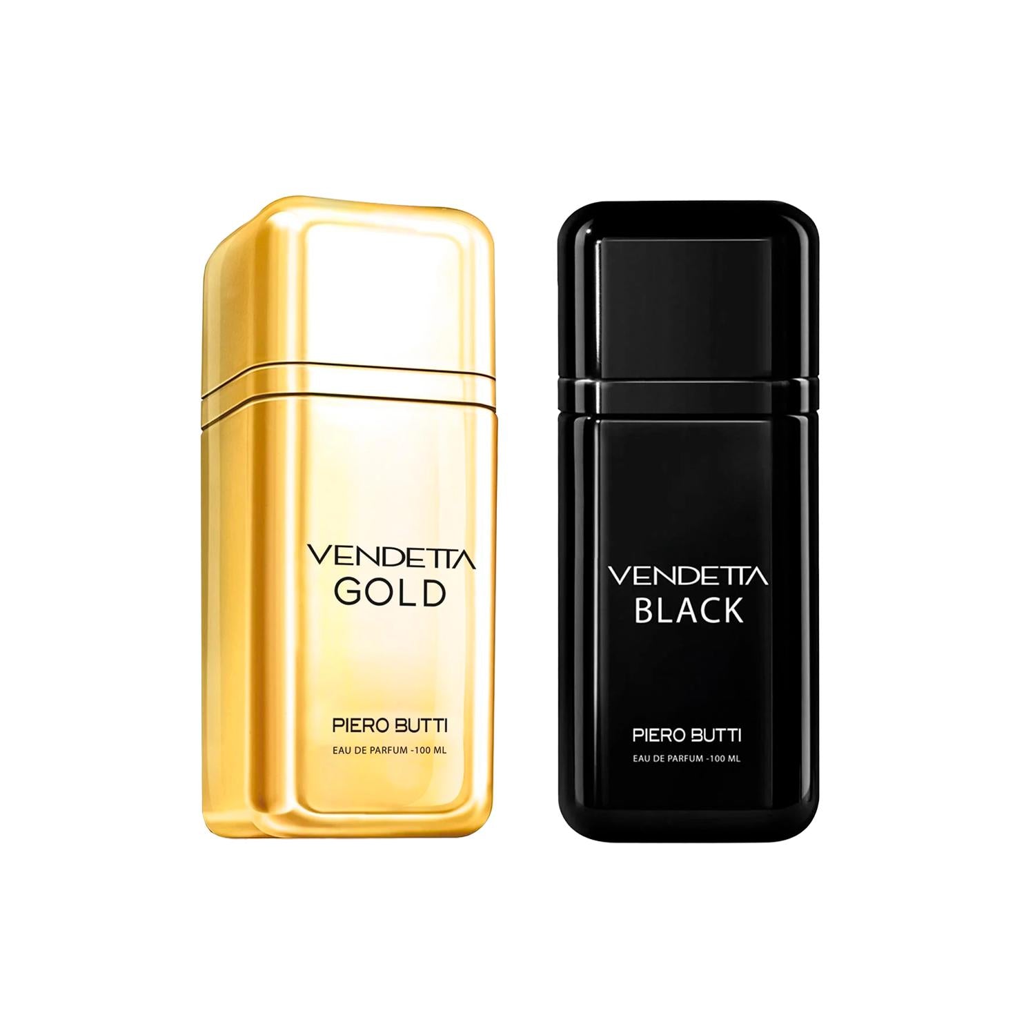 Set Duo Perfumes EDP Vendetta Black &amp; Gold