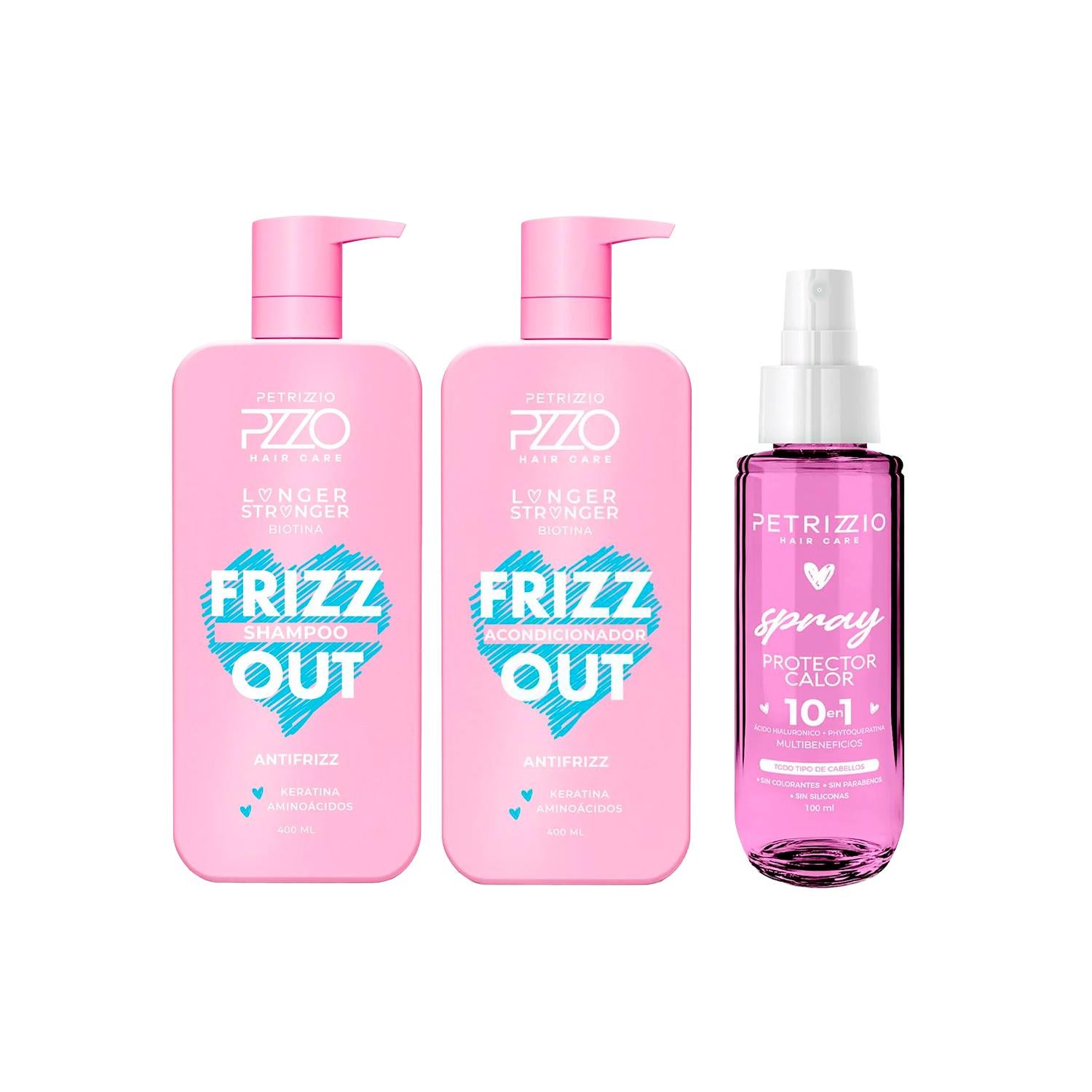 Set Frizz Out + Spray Protector de Calor