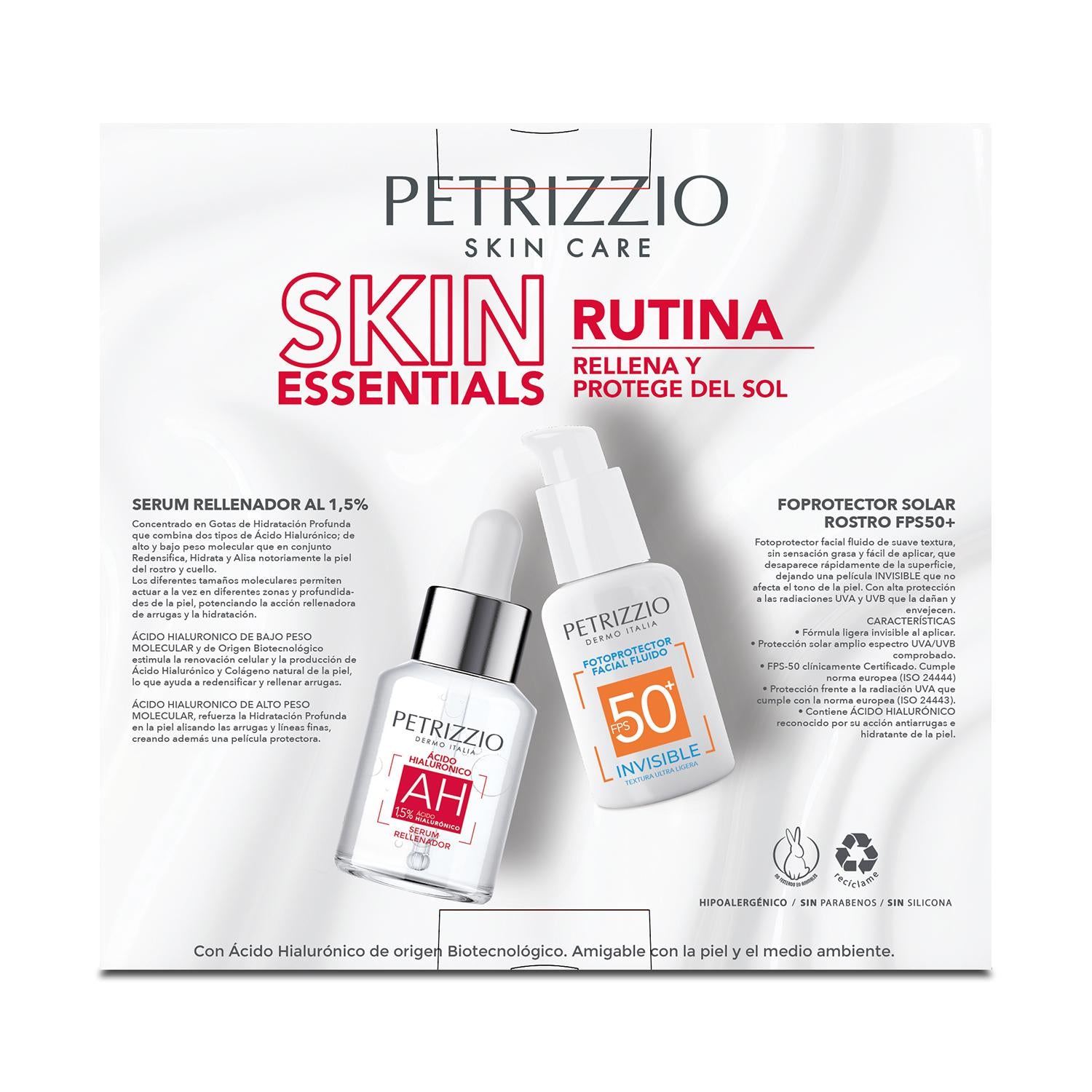 Set Sérum Ácido Hialurónico + Protecto Solar