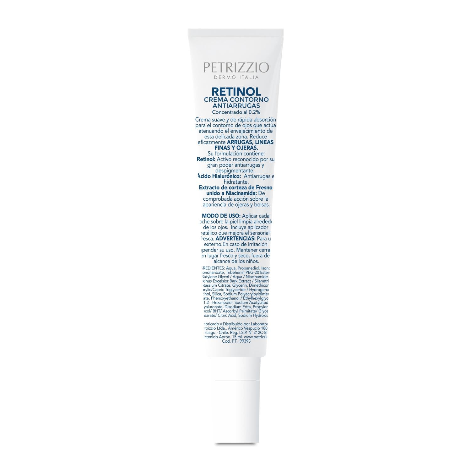 Crema Contorno Antiarrugas Retinol + Ácido Hialurónico