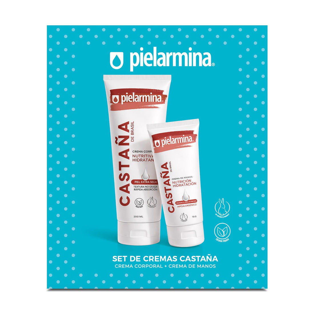 Set Cremas Castaña de Brasil Cuerpo 200 ml + Manos