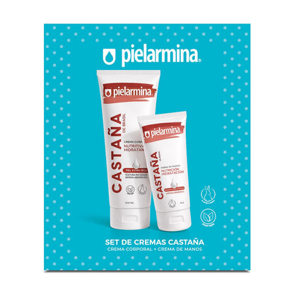 Set Cremas Castaña de Brasil Cuerpo 200 ml + Manos