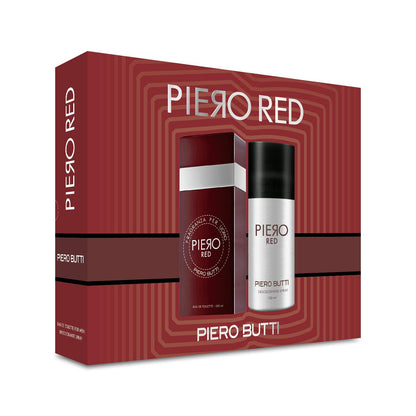 Set Perfume Piero Red EDT + Desodorante