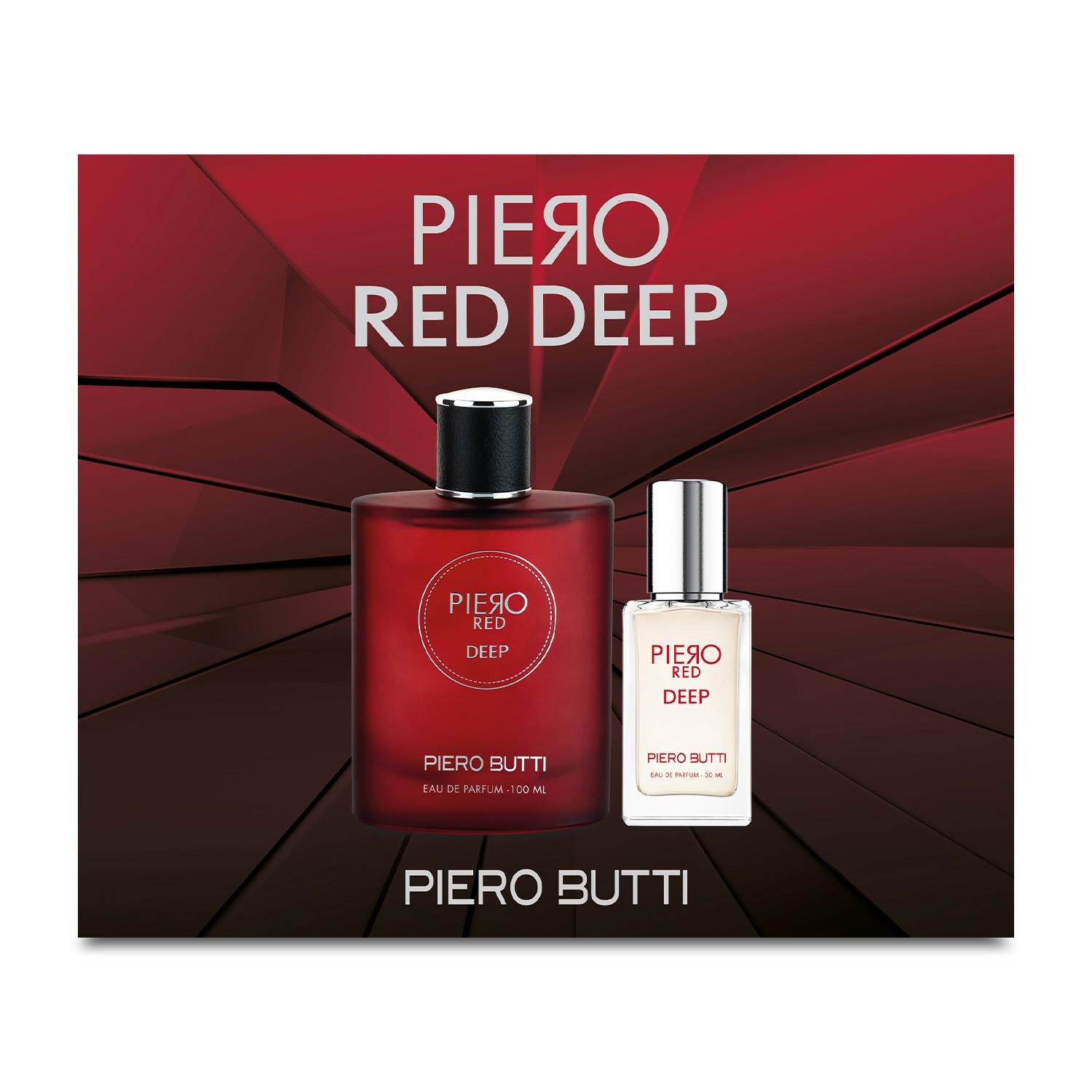 Set Perfume Piero Red Deep EDP + Miniatura