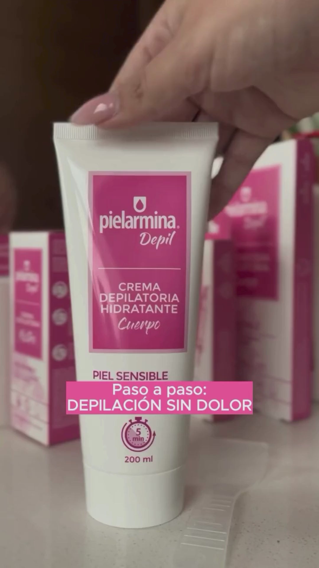 Crema Depilatoria Cuerpo Piel Sensible 200 mL Pielarmina Depil