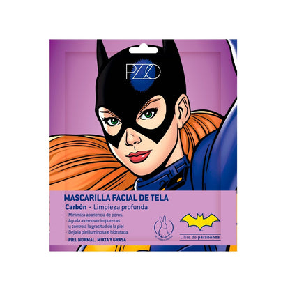 Mascarilla facial de tela Batgirl Carbón 25 ml PZZO - Petrizzio