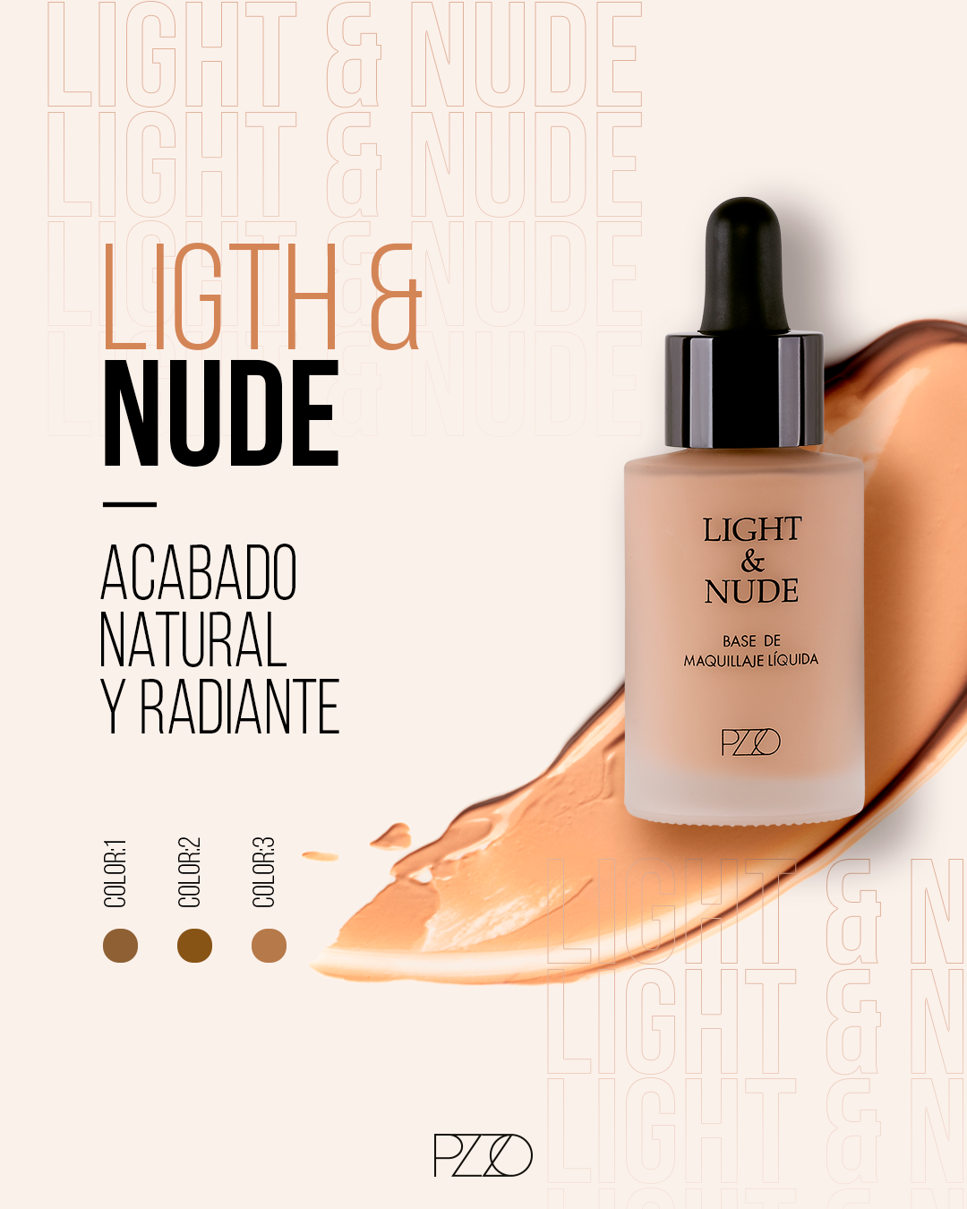 Base líquida Light &amp; Nude 27 ml