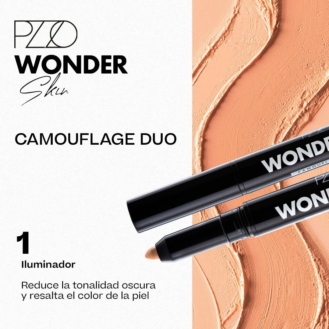 Corrector + iluminador Camouflage Duo Wonder Skin