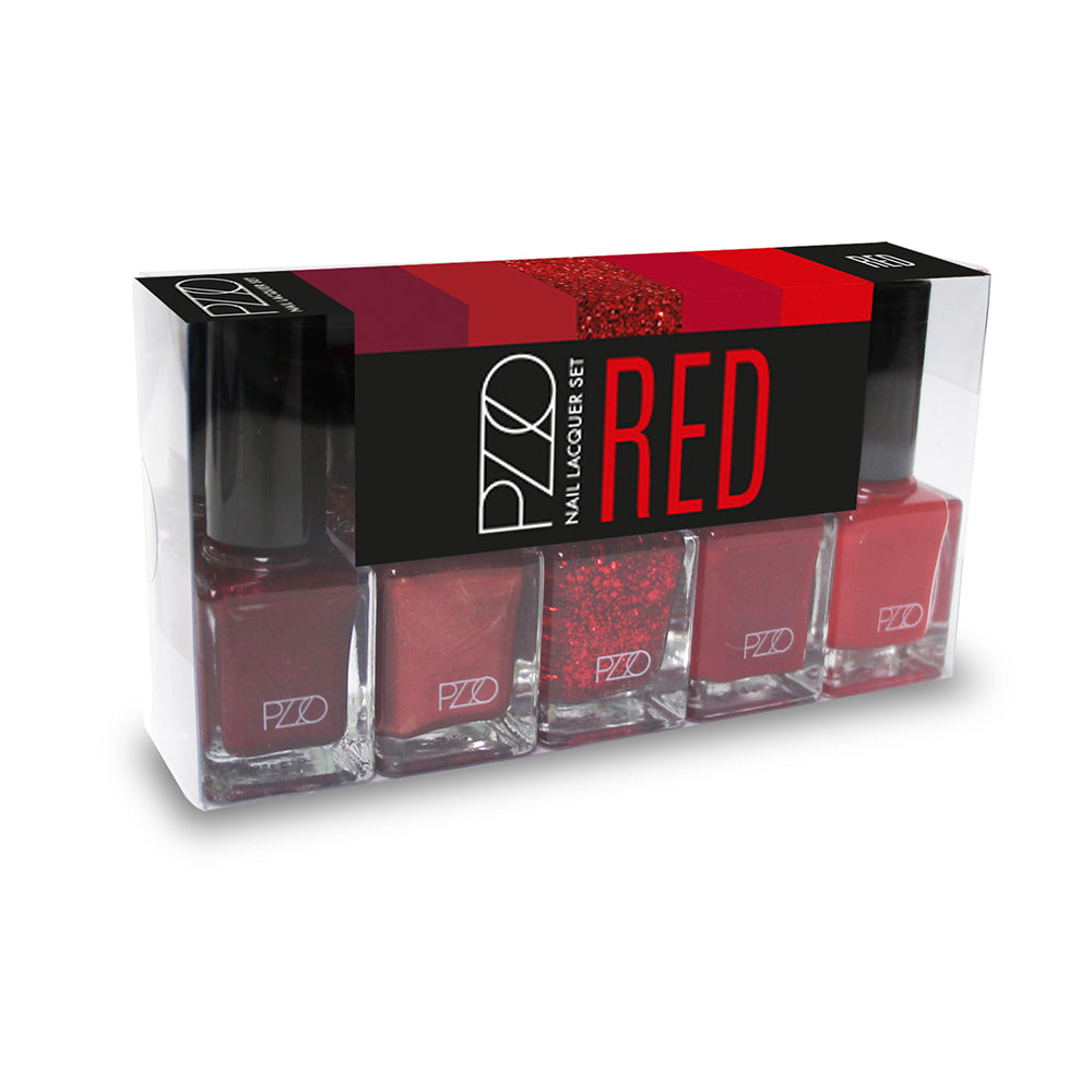 Set Esmaltes de Uñas Rojo