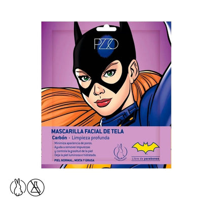 Mascarilla facial de tela PZZO Batgirl Carbón 25 ml