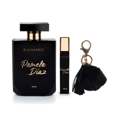Set de Perfume Pamela Díaz EDP 100 ml + Roll On 10 ml + Llavero