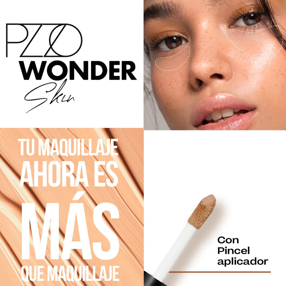 Wonder Beauty Corrector De Brocha Maquillaje CORRECTOR LIQUIDO