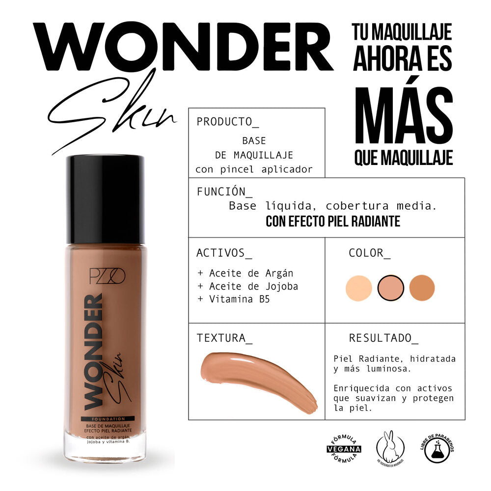 Base De Maquillaje Wonder Skin Golden Beige 02 35 mL