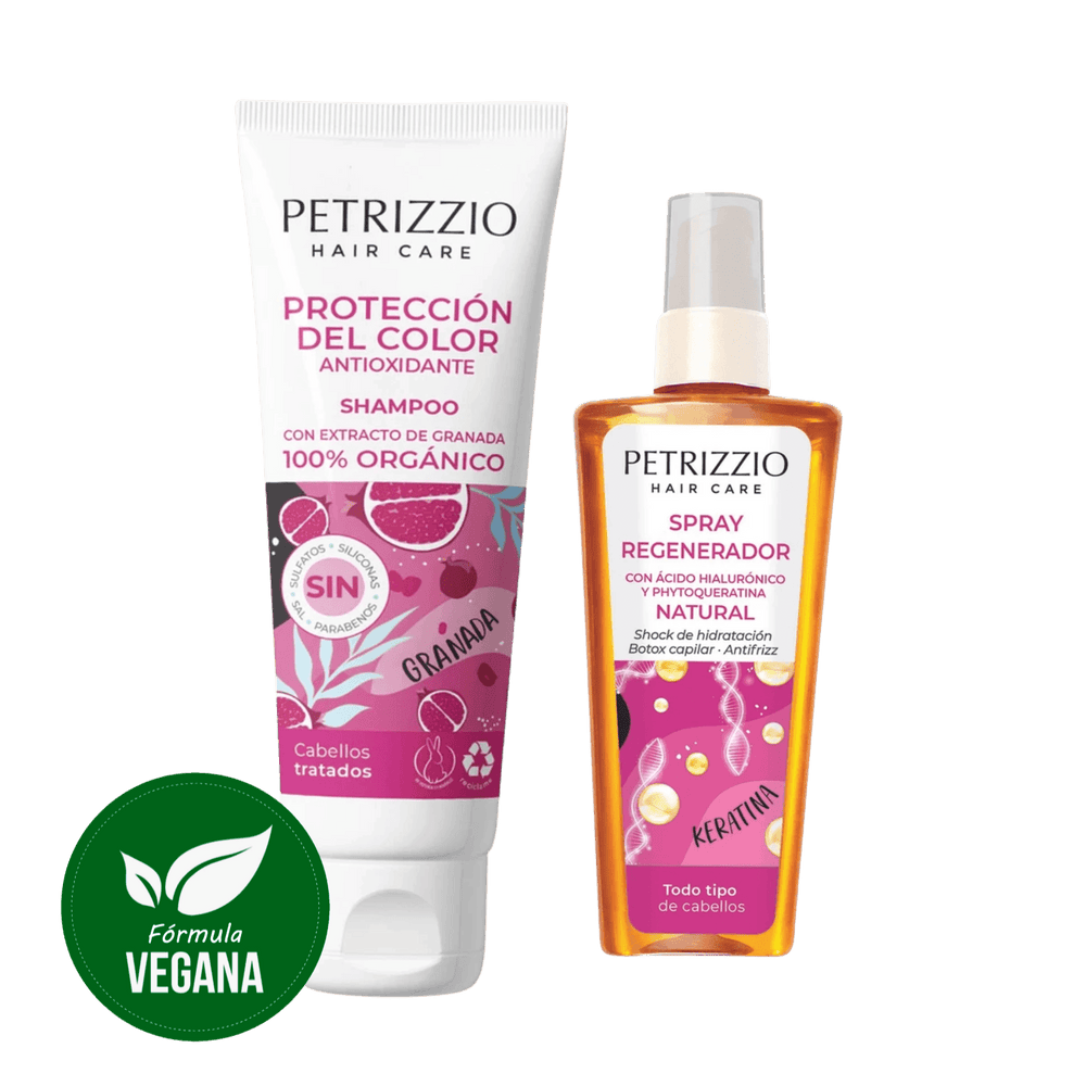 Set Shampoo Granada 220 ml + Spray Keratina 100 ml Petrizzio - Petrizzio